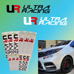 Sticker Kereta UR ULTRA RACING Tampal Luar