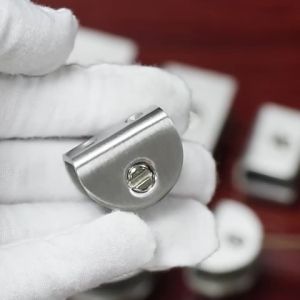 Ambalan Penjepit Kaca Stainless Glass Clip Penjepit Kaca Partisi Dinding Tembok Sekat Pembatas Tanpa Bor - Dapat Disesuaikan 8-12mm