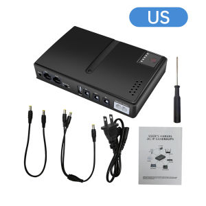 diymore | EU/US 5V/9V12V/15V/24V 1018L UPS Uninterruptible Power Supply DC Backup 18650 Power WIFI Router Optical Modem Built-In Adapter