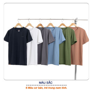 Áo Thun Nam Cổ Tròn Pigofashion FS LZDATS08 (Chọn Màu)-Mua 2 áo tặng 1 túi tote