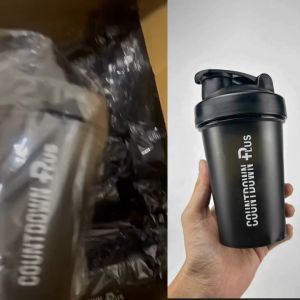 COUNTDOWN PLUS แก้วเชคเวย์โปรตีน 400ml. มีสปริงบอลช่วยให้ละลายไว วัสดุแข็งแรง Food Grade