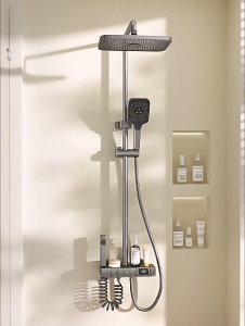 Bộ sen cây tắm đứng phím đàn có LED hiển thị nhiệt độ Bộ sen cây tắm đứng nóng lạnh sang trọng