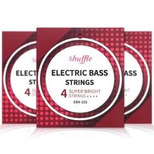 IRIN | Shuffle 4 String Electric Bass Strings Nickel Steel Hexagonal Carbon Alloy Core Anti-Corrosion Bass Strings for Replacement Part