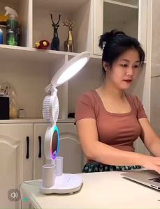 Đèn Học Đèn Ngủ Đèn Làm Việc loại mới nhất QUẠT ĐỒNG HỒ ĐÈN 3 CHẾ ĐỘ MÀU SÁNG TỐI có Pin. SỈ LẺ. ALO Shop