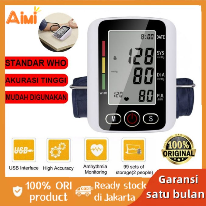 Aimi Original Tensi Digital Alat Pengukur Tekanan Darah Tensimeter