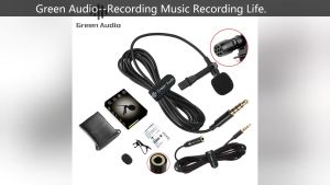 Professional Mini USB External Mic Microphone with Clip Gopro Hero3+4 3.5mm Microphone Mini USB External Mic Audio Adapte Transfer Cable Wire for GoPro 3+ Action Camera Accessories 3.5mm TRS Lavalier Microphone Wired Lapel Microphone for Camera and GoPro
