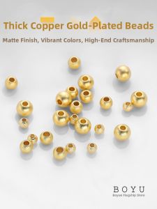 BOYU | Color-Protectant Gold Beads Spacer Beads for Jewelry Making