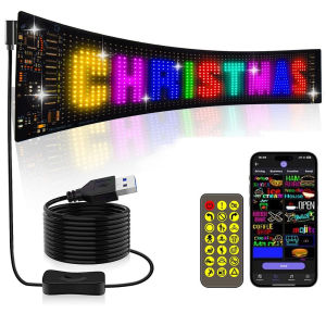 ป้าย LED เลื่อนโปรแกรมได้ขนาด 16x96 พิกเซล พร้อมจอแสดงผลสีเต็มรูปแบบ ควบคุมผ่านแอป Bluetooth รองรับข้อความและรูปแบบ GIF ที่กำหนดเองได้