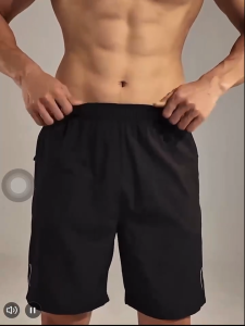 Men Breathable Quick-Dry Sports Shorts with Elastic Waist and Pockets - New(KOBE)