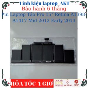 Pin dùng cho Laptop Táo Pro 15" Retina A1398- A1417 Mid 2012 Early 2013