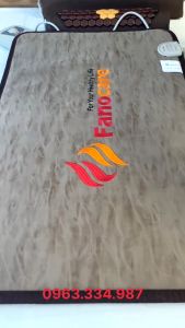 Thảm/Nệm đá nhiệt nóng Fanocare KT 50x80cm (Thảm đắp)kết hợp hồng ngoại laze (Tặng 1 gối đá quý tourmaline)