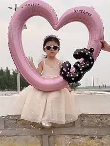SHIERAI | Girls First Birthday Party Love Heart Balloons