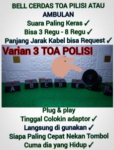 Bel Cerdas Cermat 4 Regu Bergaransi Jarak 4m Antar Bell. Bell Cerdas Cermat 4 Tombol