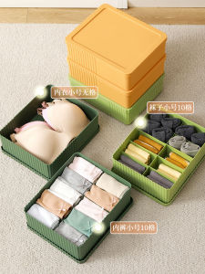 กล่องเก็บเสื้อผ้าชั้นวางรองเท้าแบบพับได้สำหรับใช้ในบ้าน พลาสติก สไตล์ญี่ปุ่น ขนาดใหญ่ กล่องใส่ชุดชั้นใน กล่องใส่กางเกงบ็อกเซอร์ กล่องใส่เสื้อผ้าในห้องนอน