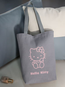 Japanese Style Simple Eco-Friendly Canvas Bag Shopping Bag Handbag Storage Bag Single Shoulder Bag for Home Storage And Travel