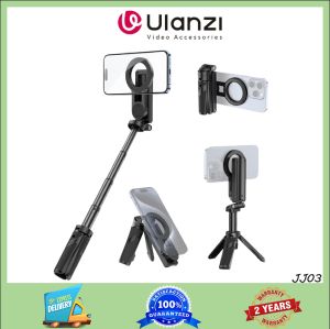 Ulanzi JJ03 Dual-sided Magnetic Phone Tripod Smartphone Grip Selfie Stick with Remote Vlog Tripod for Photography Video Vlog