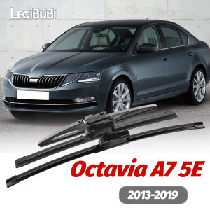 1 Bộ Lưỡi Gạt Nước Kính Chắn Gió Phía Trước & Phía Sau Bộ Dụng Cụ Cho Skoda Octavia A7 5E 2013-2019 Cao Su Gạt Nước Kính Chắn Gió Màu Đen Bền Đẹp Lưỡi Dao