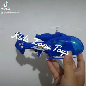 Mainan Anak Helicopter / Helikopter Turbo Tarik Berjalan Lampu Led
