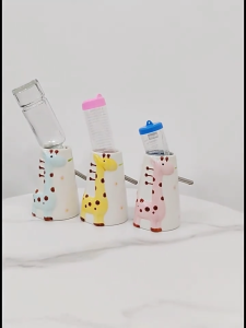 YEE Hamster Water Bottle Ceramic Bottle Holder - Stable and Bite Resistant - Premium Quality from Ultimate Aqua Singapore