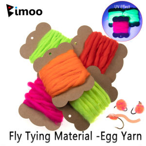 2pcs ~ 5pcs Synthetic Egg Yarn Fly Tying Material Fish Roe Yarn For Samlon Egg Fly Glo Bugs Minnow Streamer Trout Fishing Lures