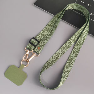 Painted Crossbody Cell Phone Lanyard Adjustable Neckband Strap Rope With Universal gasket Clip Anti-Lost mobile Phone Lanyards
