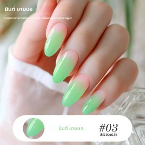 1-12pcs PSK Mint Mambo Series เจลเล็บใหม่ฤดูใบไม้ผลิฤดูร้อนน้ําแข็งโปร่งใส Mint สีเขียวนมสีเขียวเล็บเล็บอุปกรณ์