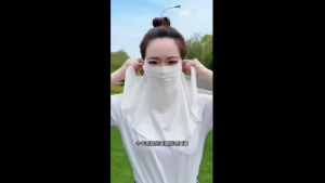 Face Cover Ice Silk Lining Sun Protection Breathable Mouth and Nose Mask Neck cover Summer Outdoor