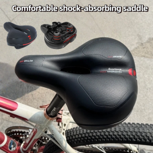 Womens Mens Dual Shock Absorbing Bike Seat Comfortable Thickened Super Soft Mountain Bike Seat Universal Bicycle Accessories