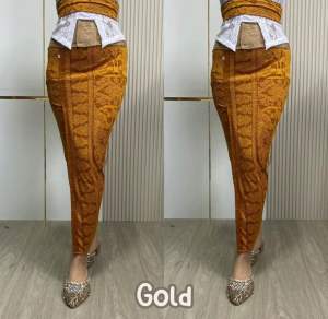 Simona Kebaya — Kamen bali jadi jaguar set selendang (bahan tebal dan premium)