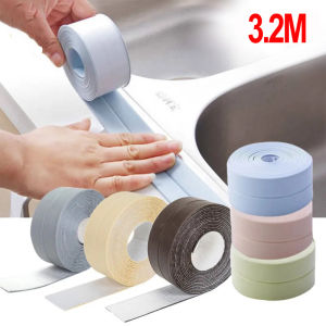 3.2M Kitchen Bathroom Sealing Strip Wall Corner Sealant Tape PVC Self Adhesive Waterproof Mildew Resistant Seam Sticker