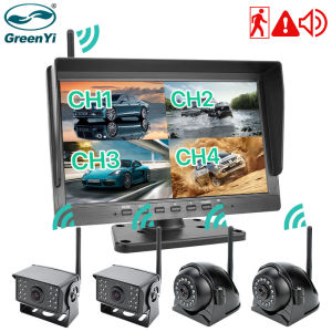 GreenYi Wireless 10 Inch DVR Monitor AHD High Definition Night Vision Reverse Backup Recorder Wifi Camera 1080 For Bus Car Truck