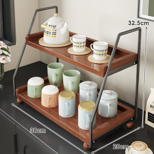 Multi-layer Retro Desktop Storage Shelf