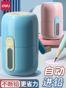 Deli VB102 Automatic Pencil Sharpener Hand Cranked for Elementary School Students Lead Pen Sharpener Cultural Business Supplies