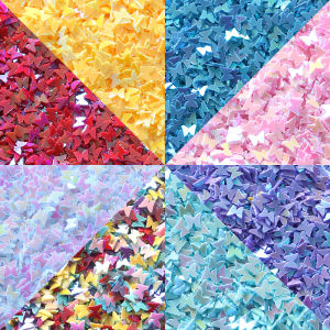 30g/Pack PVC Butterfly Sequin Glitter Non-porous Loose Paillettes for DIY Clothing Manicure Makeup Decoration Accessories