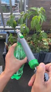 High Pressure Air Pump Manual Sprayer Adjustable Drink Bottle Spray Head Nozzle Garden Watering Tool Sprayer Agriculture Tools