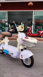 HAODU จักรยานไฟฟ้า 500W48V20AH electric bike สกู๊ตเตอร์ไฟฟ้า ขับขี่ง่ายสบาย แบบ2ที่นั่งรุ่น แถมฟรีแบตเตอรี่CHILWEE 4 ก้อน ไฟหน้าLED รับประกัน