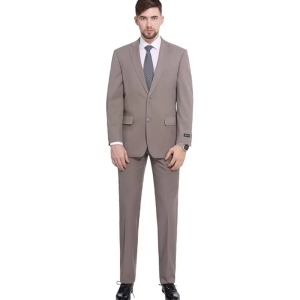 2-piece fashionable mens business suit high-end formal pants and jacket suitable for office/wedding/professional events