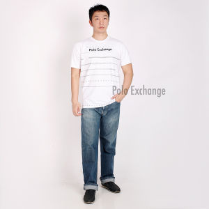 Kaos Wanita & Pria Distro Lengan Pendek Sablon Full Polo Exchange Spandex Adem Nyerap Keringat