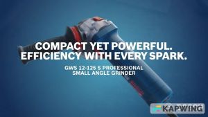 Bosch GWS 12-125S 5"/125mm Heavy Duty Angle Grinder with Vibration & Kickback Control 06013A60P0