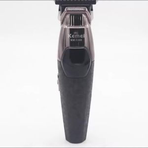 Kemei | Kemei KM-1388 Full Metal Professional Hair Trimmer for Men DLC Blade T-Blade 8000RPM 5W Motor LED Display 1200mAh Hair Clipper