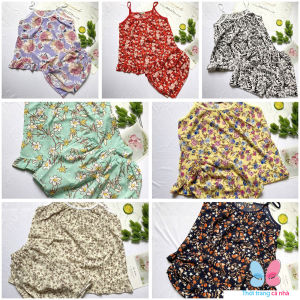 Đồ bộ thun nữ mặc nhà - đồ bộ cho nữ 2 dây dễ thương 40kg đến 45kg vải lụa mềm thích hợp mặc nhà hoặc ngủ - BONU28