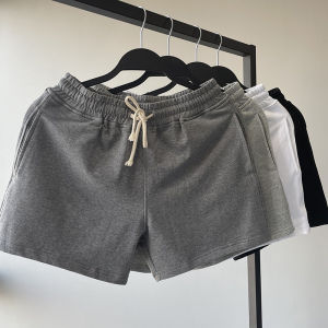 High-End Pure Cotton Shorts Mens Summer Exercise Shorts K-style Silm 3 Pants Sports Pants Pure Color Minimal Versatile