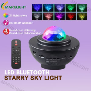 LED Star Projection Light Galaxy Starry Projector Bluetooth Music Sky Projecto Remote Control Sleep Lamps