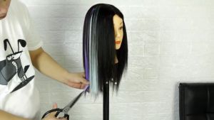 ผมไฮไลท์ กิ๊บผมไฮไลท์ กิ๊บผมตรง ช่อผมไฮไลท์ กิ๊บไฮไลท์ ติดง่าย color wig ผมต่อ วิกผม สีสวย ขนาด 55 ซม สำหรับผู้หญิง แฮร์พีชไฮไลท์ ราคาถูกที่