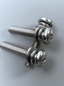 BAIRUITE | Cross Head Spring Washer Combination 316 Stainless Steel Round Head Screws