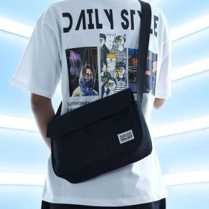 Movi Katie�หนึ่งกระเป๋าแบบพกพากระเป๋าสะพายไหล่สำหรับสำหรับทั้งหญิงและชายHand-Held กระเป๋าผ้าใบกระเป๋านักเรียนช้อปปิ้งท่องเที่ยวนุ่มและพับสะด