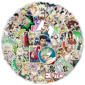 Bandai | 1 Gói Bộ Nhãn Dán Anime Dr.STONE - Nhân Vật Hành Động Ishigami Senkuu Kohaku Chrome Mô Hình Nhân Vật Đồ Trang Trí Cho Người Hâm Mộ
