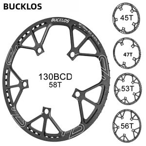 Đĩa Líp Xe Đạp Gấp BUCKLOS 130BCD Bằng Hợp Kim Nhôm 45T 47T 53T 56T 58T Dành Cho Xe Đạp BMX Phụ Tùng Líp Và Đĩa Líp