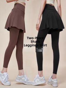 High Waist Yoga Fitness Pants Womens plus Size Running Quick Dry Skirt Style Sports Pants Casual Long Pants Nylon Spandex