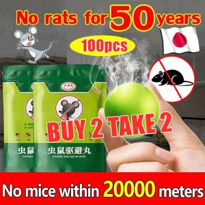 【BUY 2 TAKE 2】100pcs Powerful Pests Rat Repellent Pills / Quick and Effective Non-toxic Mouse Rodent Balls / Non-Toxic Repel Rats Peppermint Balls Powerful Pests Rat Repellent Pills / Quick and Effective Non-toxic Mouse Rodent Balls